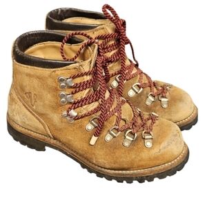 Vintage Men's Vasque Vibram Suede Leather Heavy Duty Hiking Boots Size 6…